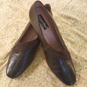 BeautiFeel "Bree" Brown Leather & Suede Pump Sz 41